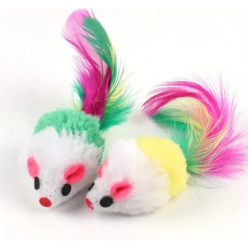 Мишки играчка за котка 5 броя в пакет