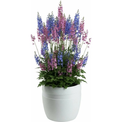HowHomely Květináč LUNA Classic 32,8 cm bílý