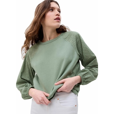 GAP Woven Eyelet svetlo zelená