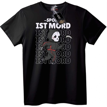NOONEBRAND Тениска Смъртоносец 'IST MORD' - S, Black