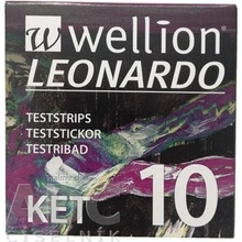 Wellion LEONARDO KET Proužky testovací 1 balení 10 ks