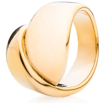 Franco Bene Pozlacený propojený prsten 200