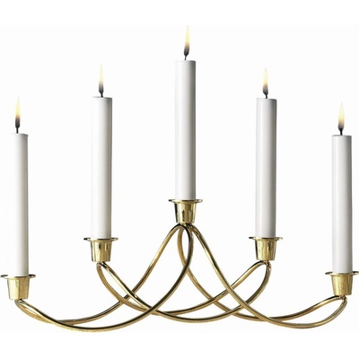 Georg Jensen Svícen Harmony pozlacený 24 karátů -