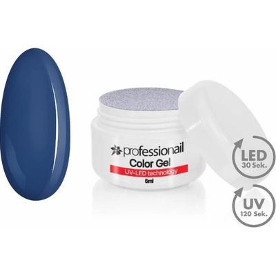 Professionail Farebný LED-UV gél Galaxy Blue 5 ml