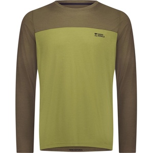 Mons Royale Мъжка фланелка с дълъг ръкав за колоездене Mons Royale Diversion Merino Bike Jersey L/S Cycling jersey - Fern / Olive (056-3547-0312)
