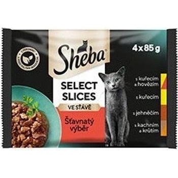 Sheba Šťavnatý výběr ve šťávě 4 x 85 g