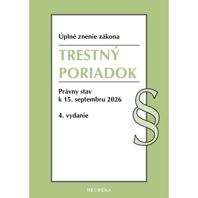 Trestný poriadok. 4. vyd., 8/2026
