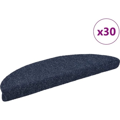 vidaXL Изтривалки за стълби, самозалепващи се, 30 бр. , 56x17x3 см, сини, полукръгли (B.V.)