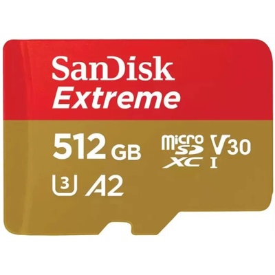 SanDisk Extreme microSDXC 512GB UHS-I/U3/A2/CL10 (SDSQXAV-512G-GN6MA/121589)