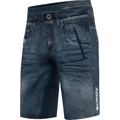 Crazy Idea short Flash man print dark Jeans