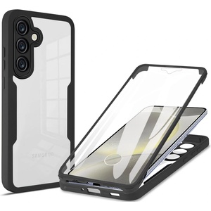 Techsuit Калъф за Samsung Galaxy S25 - ColorVerse 360 Series + Скрийн протектор - черен