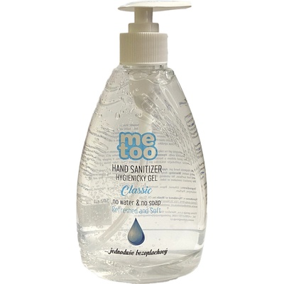Me Too Classic hygienický gél na ruky 66% alkoholu 500 ml