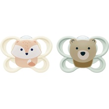 NUK Perfect Match AIR dudlík FOX/BEAR 0-2m 2ks