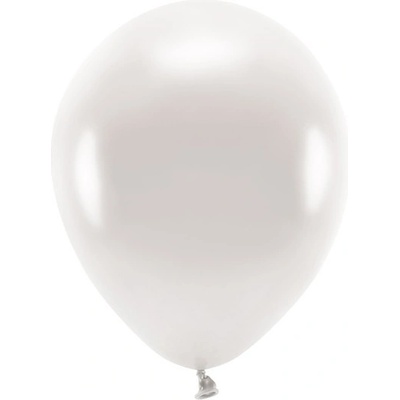Party Deco ECO30M 070 10 Eko metalizované balóny 30cm Smotanovo biela