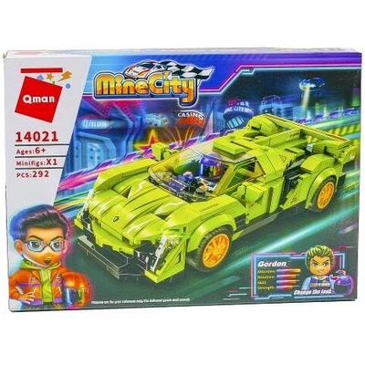 Qman Конструктор, Qman, MineCity, Автомобил Poison VNO-12, 292 части (Q14021)