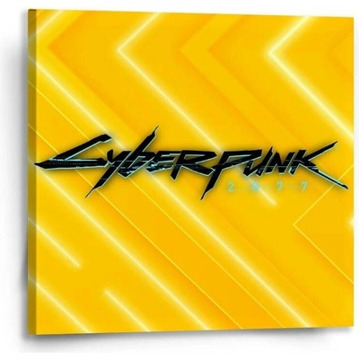Sablio Obraz Cyberpunk 2077 Žlutý - 50x50 cm