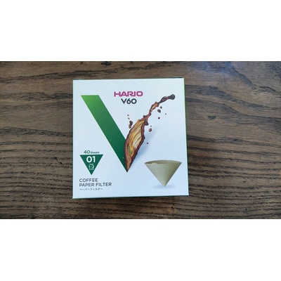 Hario Misarashi hnědé V60-01 40 ks