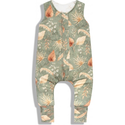 Sleepee Celoroční spací pytel s nohavicemi Bohemian Green Bohemian Botanic