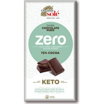 Solé Hořká 72% se stévií bez cukru 100 g