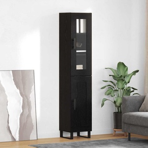 vidaXL Висок шкаф Черния дъб 34, 5 x 34 x 180 см Инженерна дървесина (3416208)