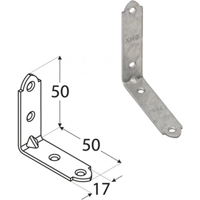 EKOfence úhelník 50x50x17mm