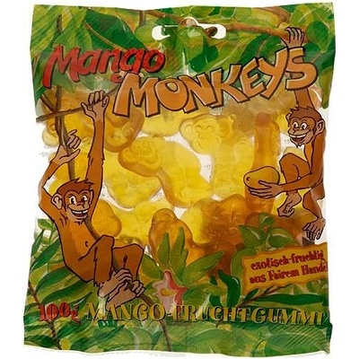 WeltPartner Mango opičky želatinové bonbóny 100 g