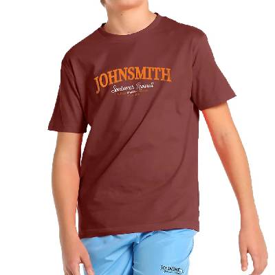 Тениска John smith Jaula short sleeve T-shirt - Red (Raisin)