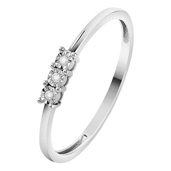 Bliss Диамантен пръстен от бяло злато Bliss 20104748 (20104748)