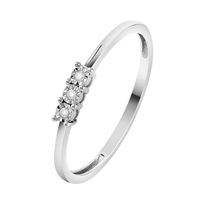 Bliss Диамантен пръстен от бяло злато Bliss 20104748 (20104748)