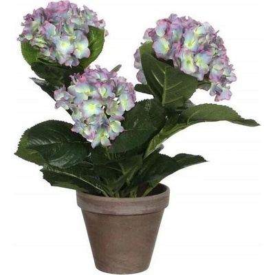 Umělá rostlina Hortenzie, 40 cm, fialová 1051010