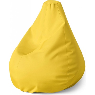 Sablio sedací vak Pear žlutá 3 140 x 100 x 25 cm