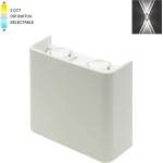 VITO LED ФАСАДЕН АПЛИК 3231100 BINO-2 4W SMD 3xCCT 11x10см IP65 БЯЛ (3231100)