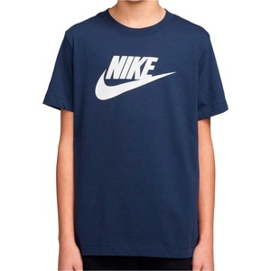 Nike Детска тениска Nike Big Kid's Sportswear T-Shirt - Midnight Navy / White - размер XS (704-5747-0211)