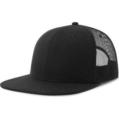 Atlantis Headwear Snap Mesh-S Trucker 6 panelová COT33025780899-black/black Černá/černá