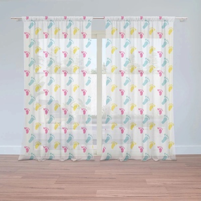 Sablio Záclony Odtlačok nožičiek: 2ks 150x250cm