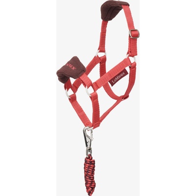 Set ohlávky a vodítka Vogue pro Hobby hose LeMieux cranberry