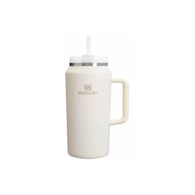 STANLEY 1913 Quencher H2.0 FlowState drinking bottle with straw 1.9L - Thermo mug Cools for 15 hours - 60 hours Ice cold - Dishwasher safe - Thermos bottle BPA free - Drinking cup - Cream - 100000112460