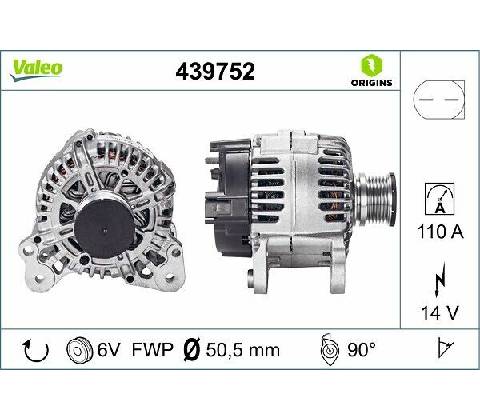 Generátor VALEO 439752