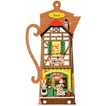 RoboTime miniatura domečku k zavěšení Lenošná kavárna
