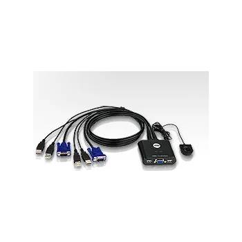 ATEN kvm превключвател 2pc usb + кабел (cs22u) (cs22u)
