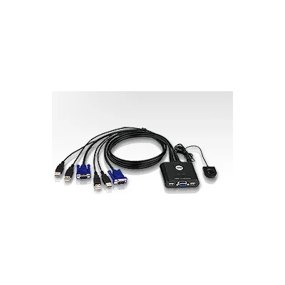 ATEN kvm превключвател 2pc usb + кабел (cs22u) (cs22u)
