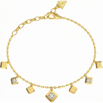 Guess Úchvatný pozlacený náramek Ace Of Diamonds JUBB06179JWYG 18,4 cm