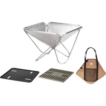 Image 1 of Snow Peak Fireplace Starterset Grill Metallic (532-2701-0112)