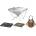Snow Peak Fireplace Starterset Grill Metallic (532-2701-0112)