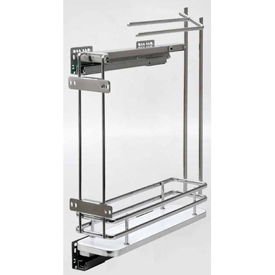Wireli Plnovýsuvný kôš ELEGANCE bočný s držiakmi na utierky Pravý 150 mm
