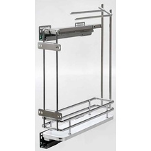 Wireli Plnovýsuvný kôš ELEGANCE bočný s držiakmi na utierky Pravý 150 mm