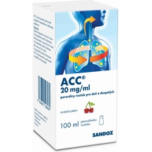ACC 20 mg/ml perorálny roztok pre deti a dospelých sol.por.1 x 100 ml