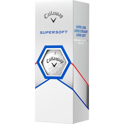 Callaway Supersoft 23 2-plášťové biela 3 ks