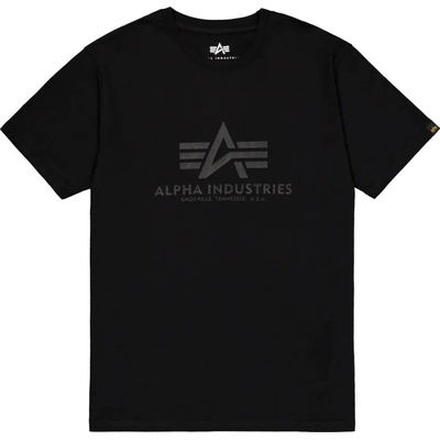 Alpha Industries tričko Big logo Carbon black/black