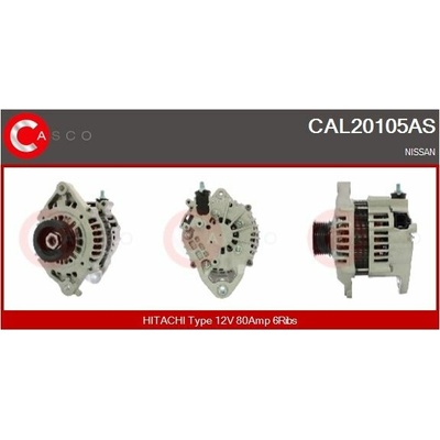 ALTERNATOR 12V 80A CAL20105AS